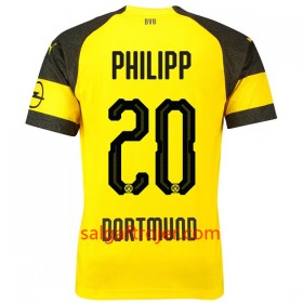 Borussia Dortmund Fodboldtrøjer Philipp 20 Hjemmebanesæt 2018/19 Kort ærmer